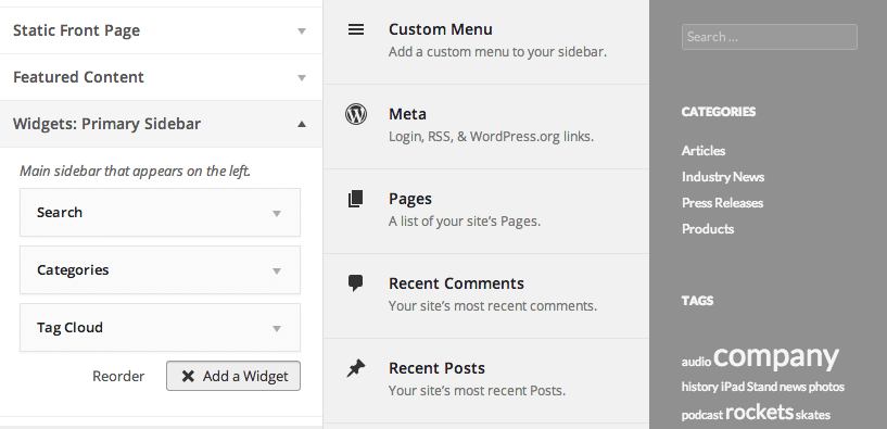 Live Widget Editing in WordPress 3.9