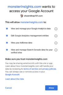 MonsterInsights Permissions