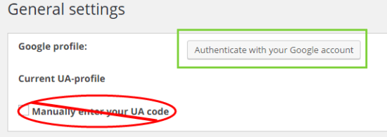 monsterinsights plugin authenticate not manual