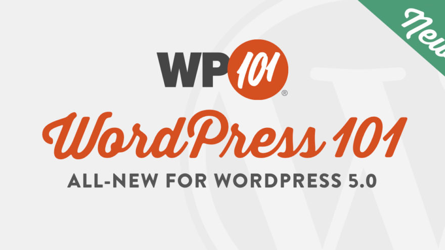 WordPress 101 Updated for Gutenberg and WordPress 5.0