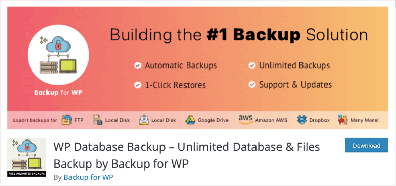 WP Database Backup Plugin