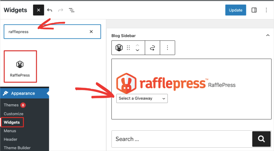 RafflePress widget