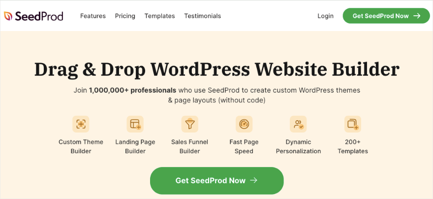 SeedProd website builder