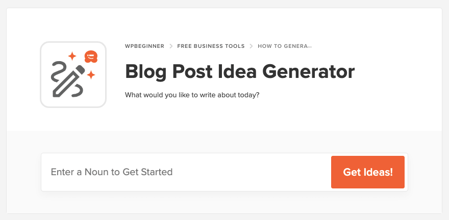 Blog Post Idea Generator