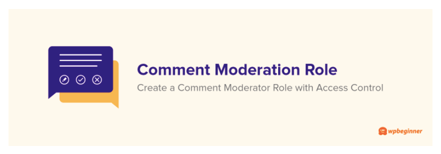 Comment moderation role