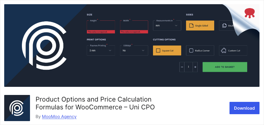 Product Options and Pricing Formulas