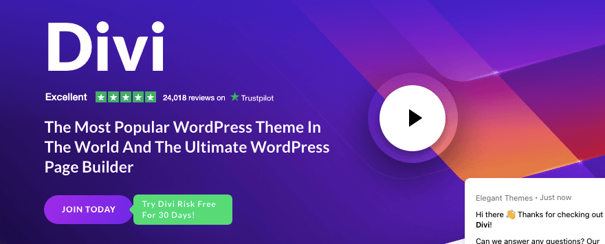 The Divi buiness theme for WordPress