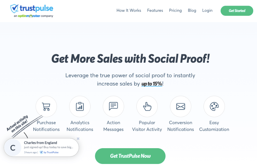 TrustPulse – Best Upsell and Cross-Sell Plugin for WooCommerce for Building Buyer Confidence Through Social Proof